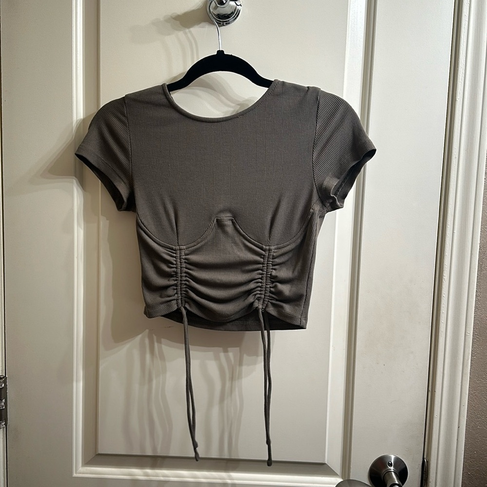 Knit ribbed princess Polly top